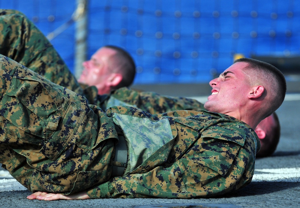 Corporals Course Aboard USS Pearl Harbor