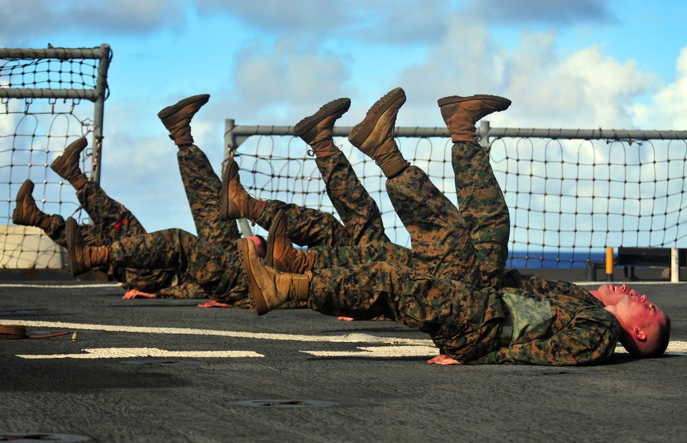 Corporals Course Aboard USS Pearl Harbor