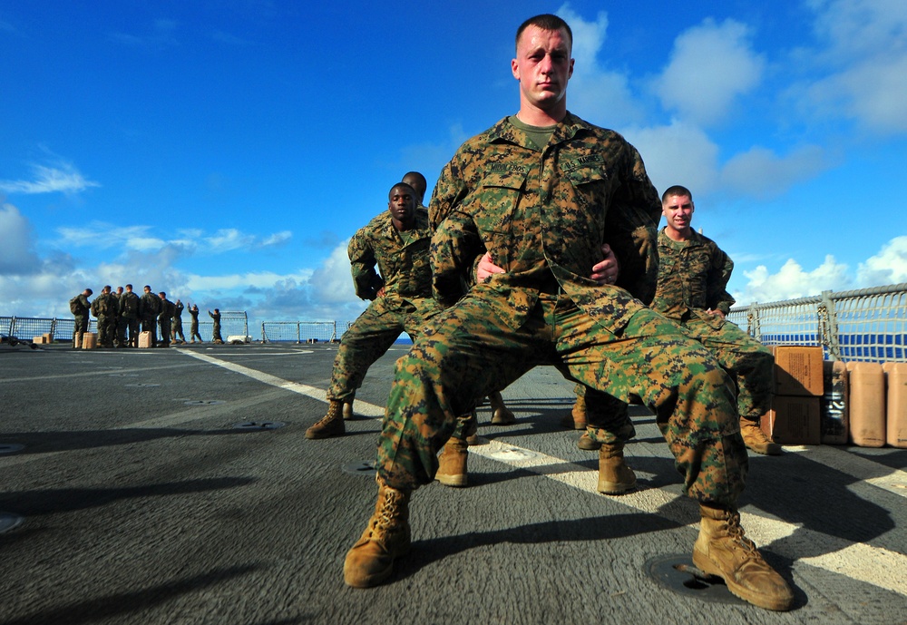 Corporals Course Aboard USS Pearl Harbor