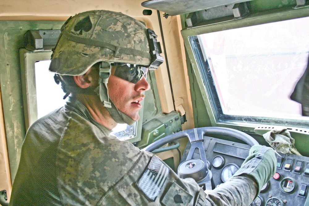 A day in the life of an Army truck driver