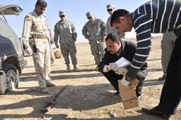 'Wolfhound' Battalion, ISF partner in crime scene investigation classes