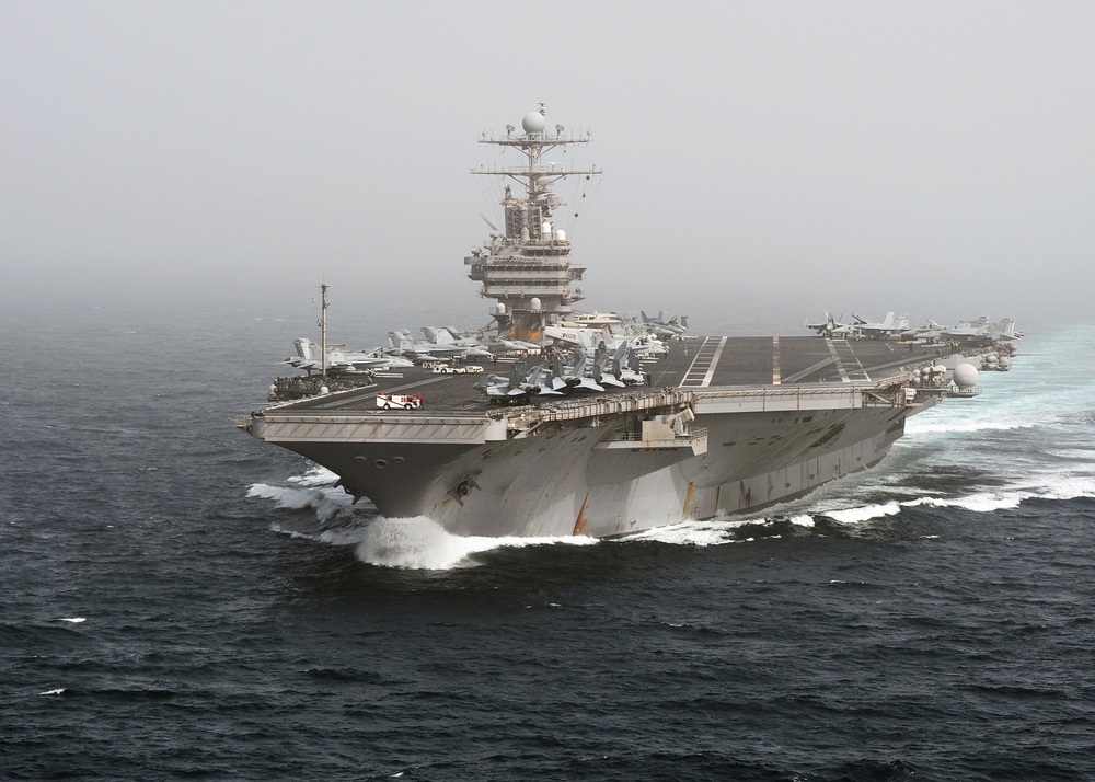 USS Abraham Lincoln at sea