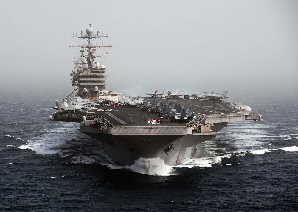 USS Abraham Lincoln at sea