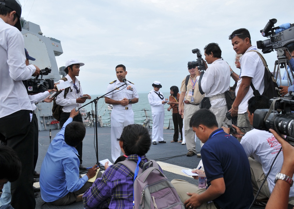 USS Mustin in Cambodia