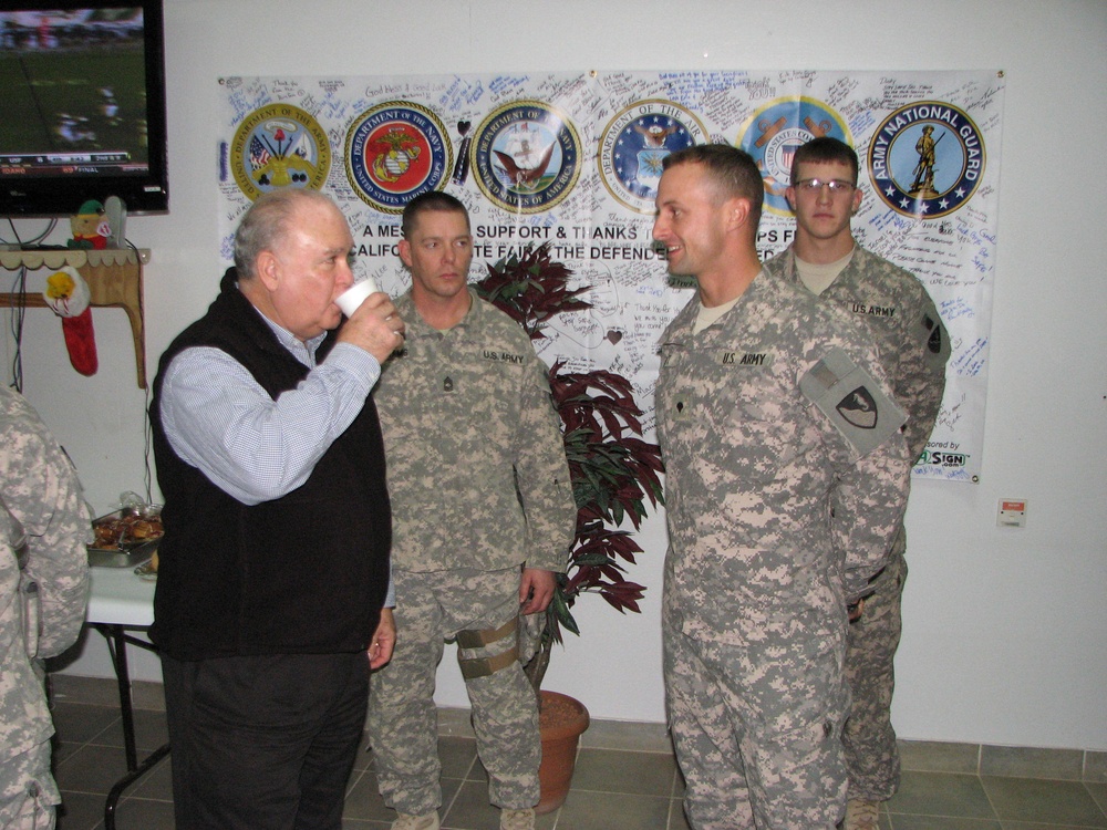 The Honorable Joseph W. Westphal, Under Secretary of the Army visited 36th Engineer Brigade (Task Force Rugged).