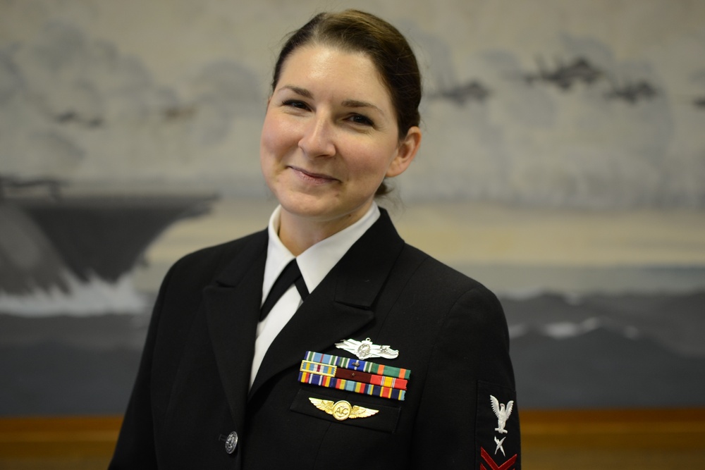 NIOC Misawa Sailor Receives Enlisted Information Dominance Warfare Specialist Badge