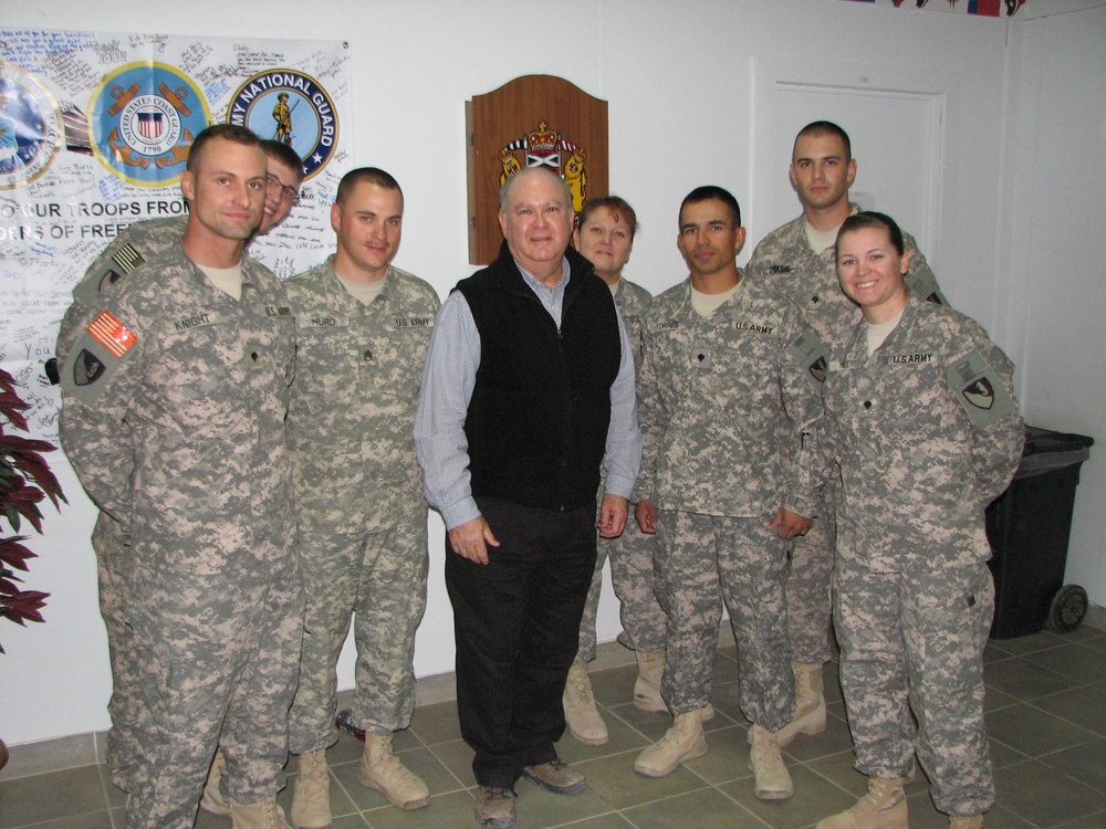 Joseph W. Westphal, Under Secretary of the Army visits Task Force Rugged.