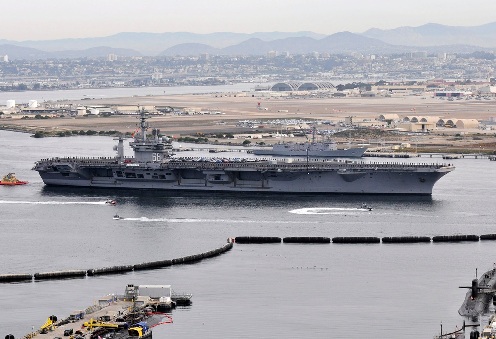 USS Nimitz in San Diego