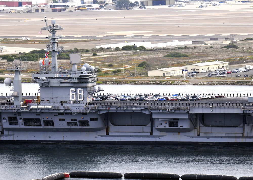 USS Nimitz in San Diego