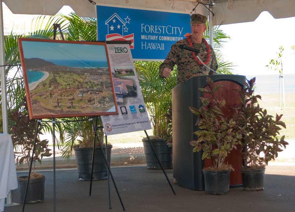 Marine Corps Base Hawaii blesses first Net Zero energy home