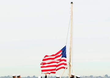 USS Nimitz Departs San Diego