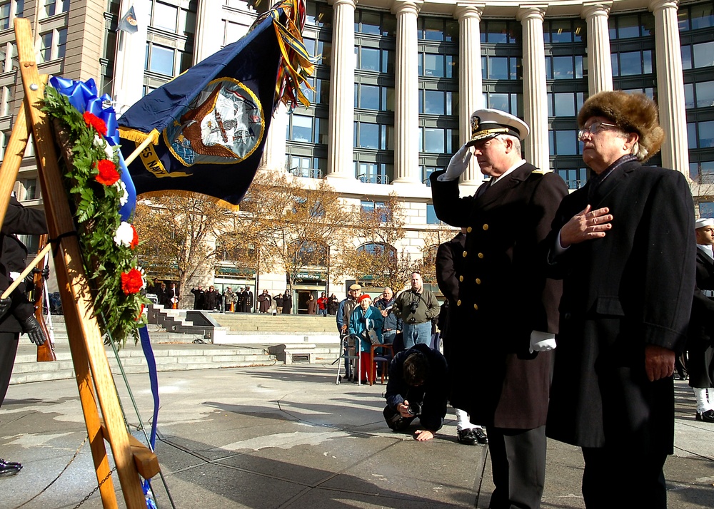 Pearl Harbor Wreath Ceremony at US Navy Memorial