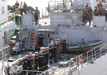 French Navy Port Call at Umm Qasr