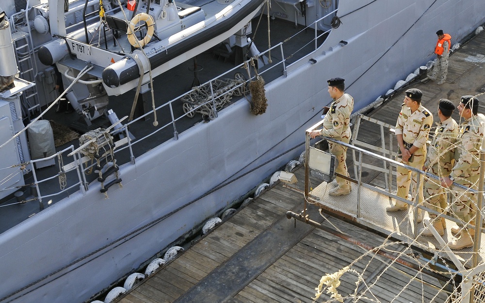 French Navy Port Call at Umm Qasr