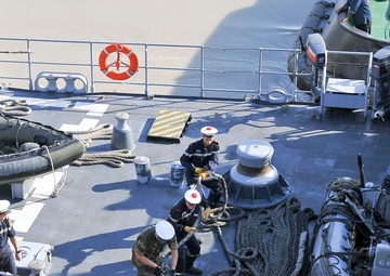 French Navy Port Call at Umm Qasr