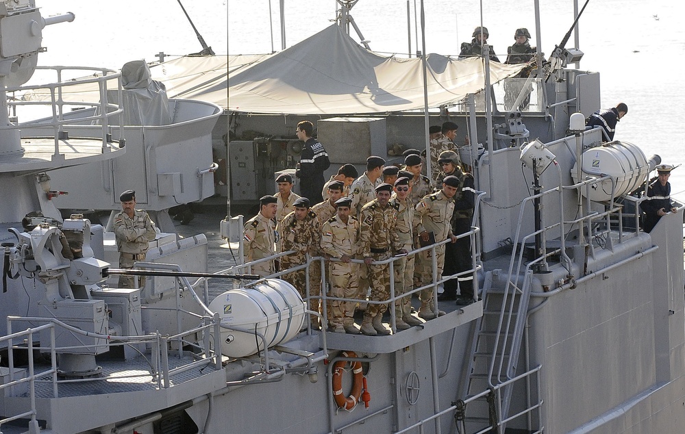 French Navy Port Call at Umm Qasr