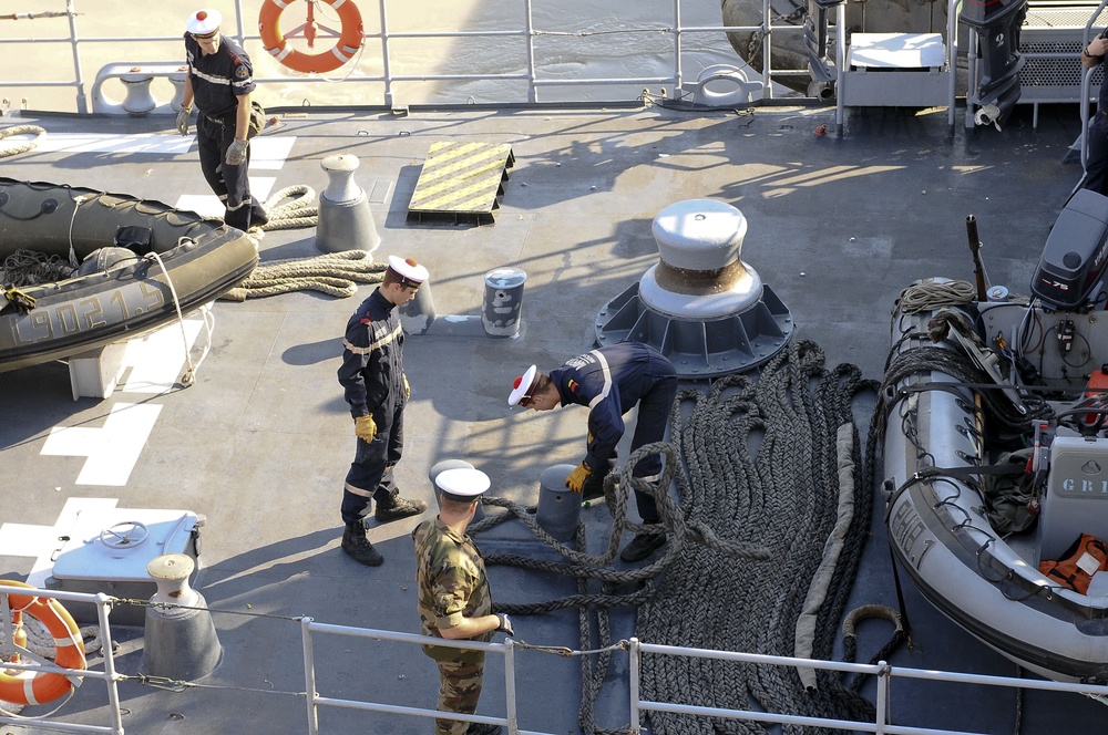 French Navy Port Call at Umm Qasr