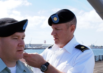 South Dakota National Guard Officer promoted aboard the USS Missouri