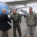 Biden greeted at the Vermont Air National Guard Base