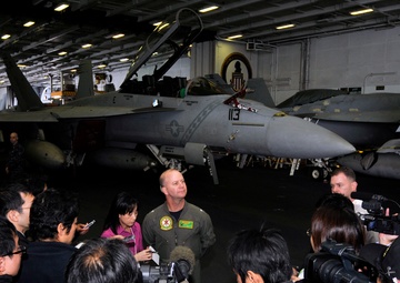 Commander of CAW-5 Talks With Reporters