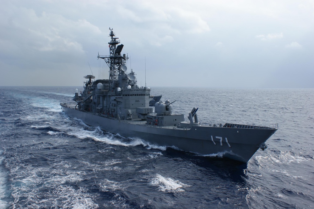 Japan Maritime Self-Defense ships Keen Sword 2011