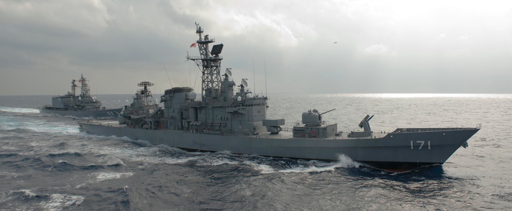 Japan Maritime Self-Defense ships Keen Sword 2011