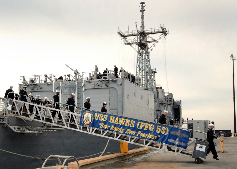 USS Hawes Decommissioning Ceremony at Naval Station Norfolk