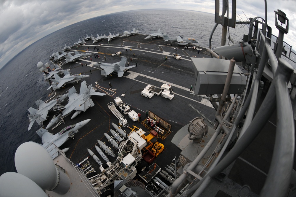 Enterprise Carrier Strike Group Participates in Joint Task Force Exercise
