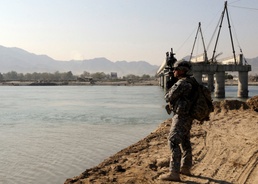 Nangarhar PRT visit Lal Pur Bridge