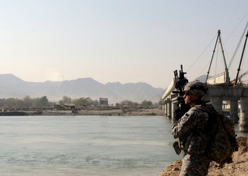 Nangarhar PRT visit Lal Pur Bridge