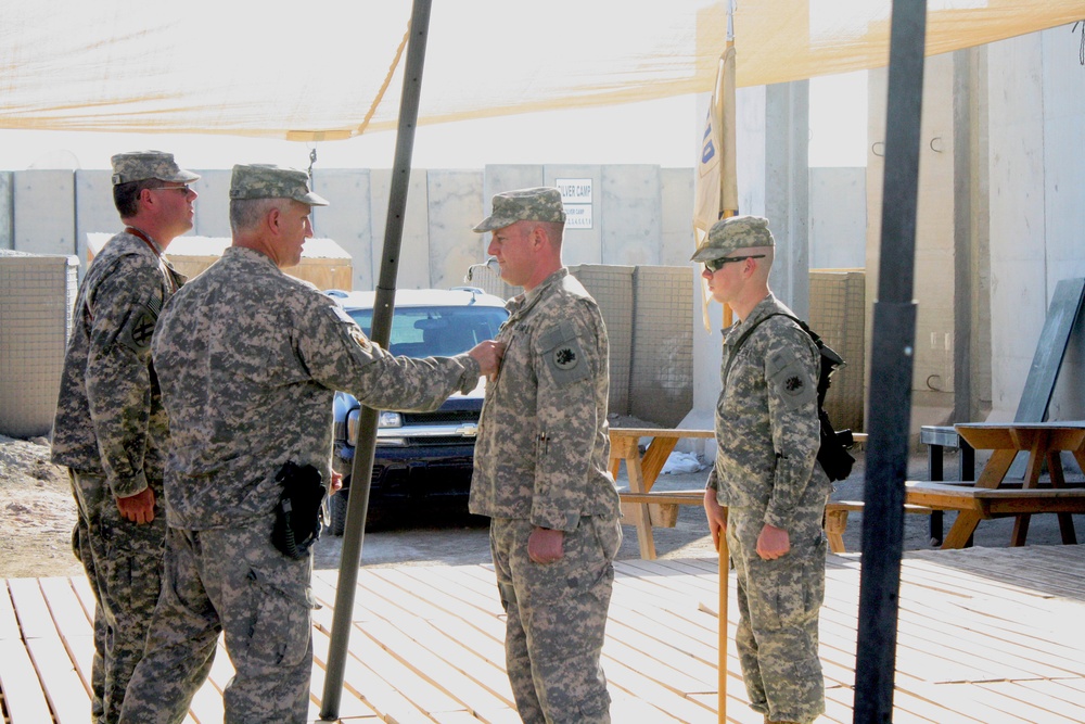 Two support battalion Soldiers receive promotion