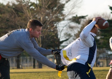 Misawa Soldiers Edge Sailors in Annual Flag Football Game