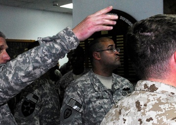 USD-C Soldiers Welcome Wounded Warriors return to Iraq