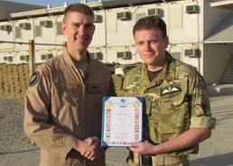 British flight officers awarded for hard work in Afghanistan