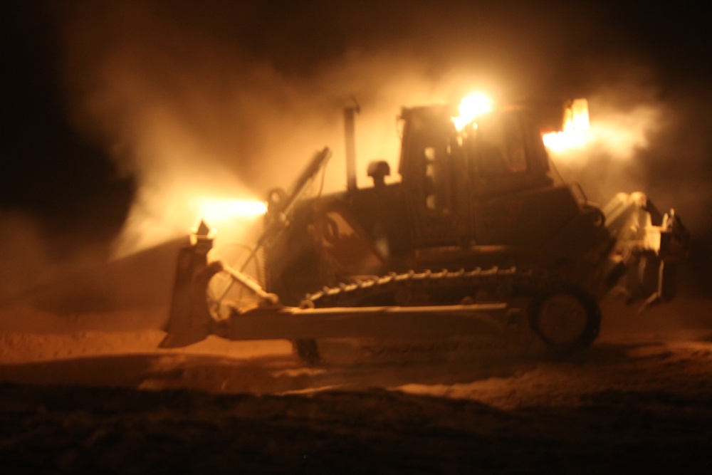 8th ESB builds landing pad on FOB Nolay