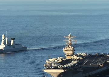 U.S., French fleets train