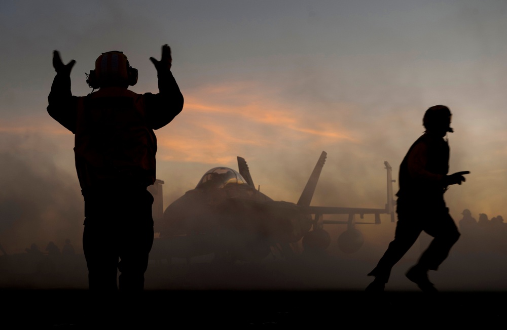 USS Carl Vinson action