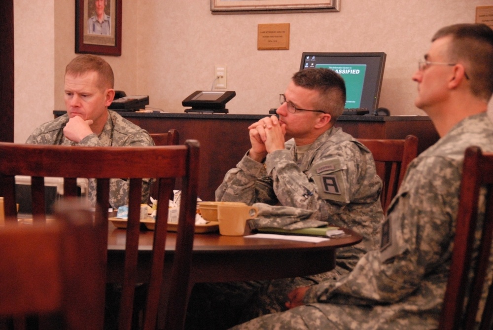 Chaplain hosts first 205th Infantry Brigade prayer luncheon