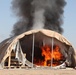 Tent burning sparks interest in fire safety