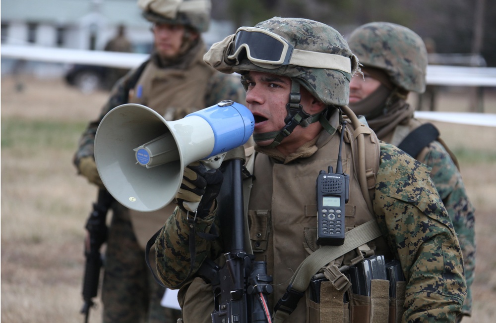 Marines practice non-combatant evacuations