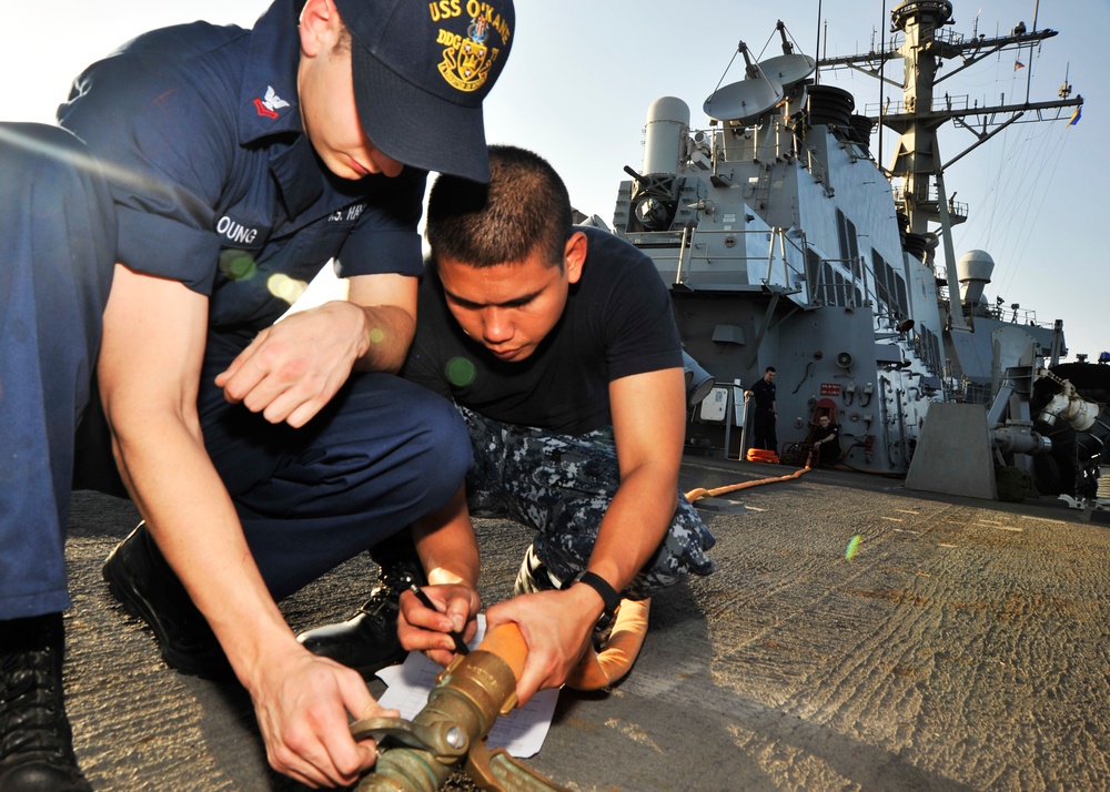 USS O'Kane continues operations