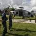 Retired Navy helicopter becomes static display on base