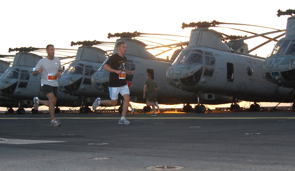 Lady Ace 5K Run Aboard USS Peleliu