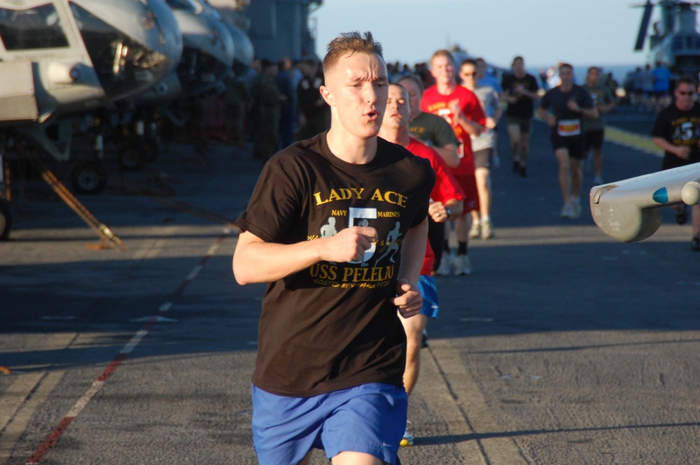 Lady Ace 5K Run Aboard USS Peleliu