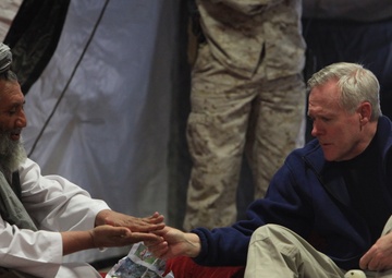Secretary of the Navy visits Helmand province