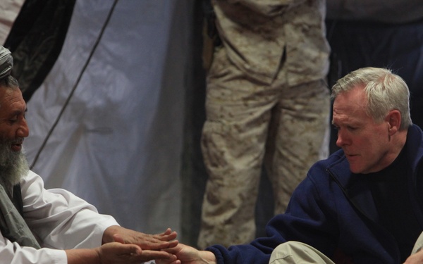 Secretary of the Navy visits Helmand province