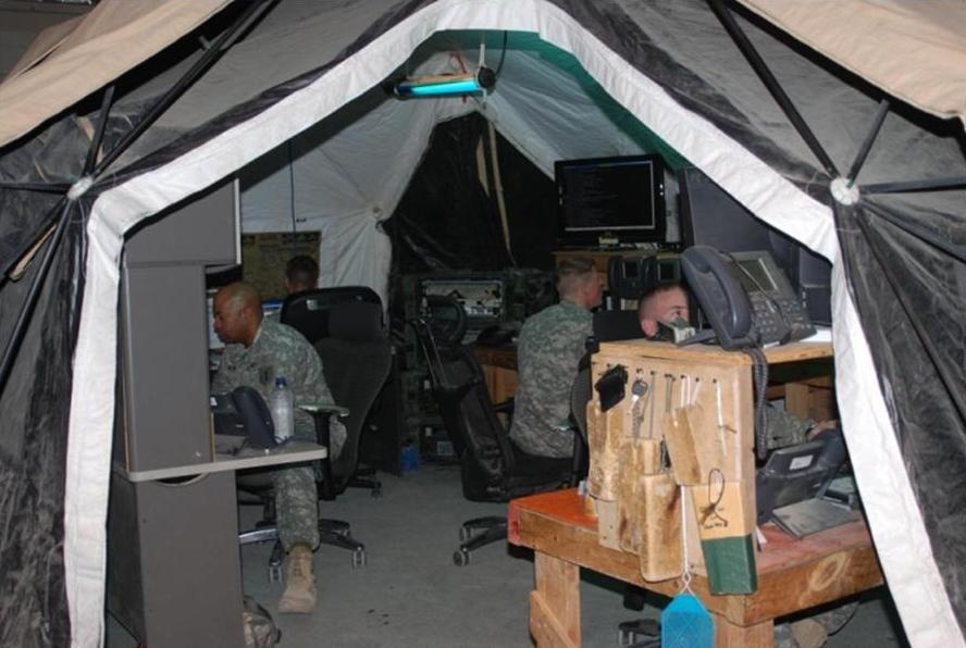 Out of sight, out of mind, indispensible 1st Inf. Div. Hub Platoon keeps units in Iraq connected