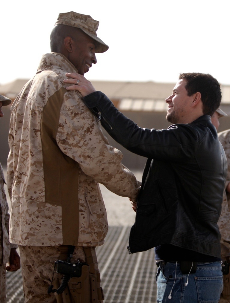 Mark Wahlberg visits troops in Afghanistan