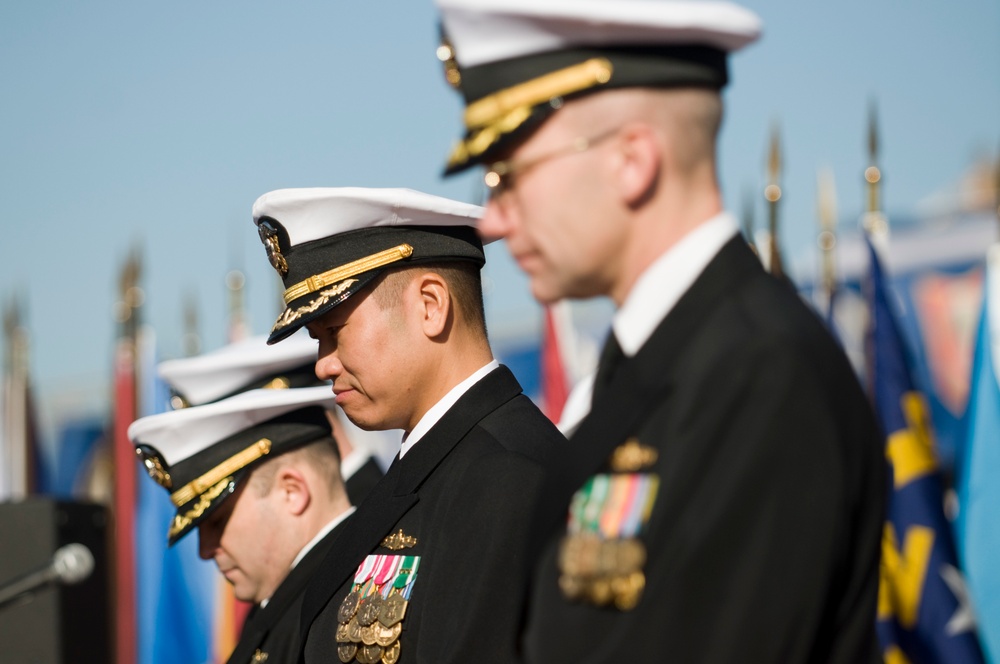 USS Lassen change of command ceremony