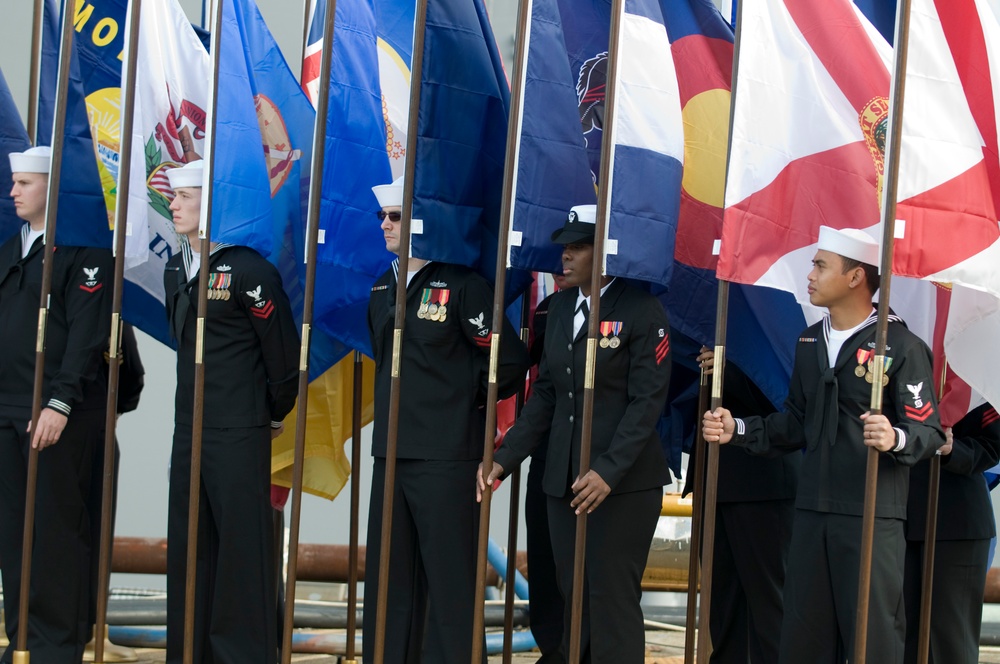 USS Lassen change of command ceremony